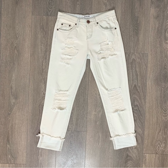 One Teaspoon Xanthe Awesome Baggies Jeans Light Wash Distressed Denim Size 25 - Picture 2 of 16